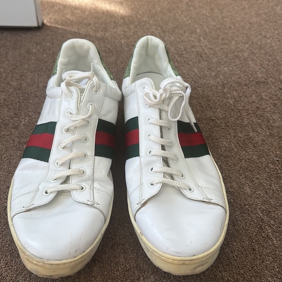 Gucci white leather men sneakers - Picture 5 of 8